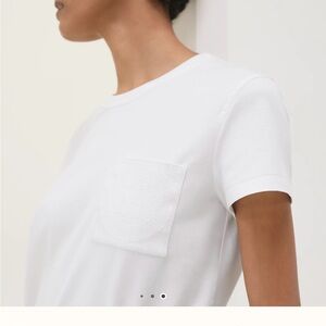 Hermes t shirt droit pouche brodee